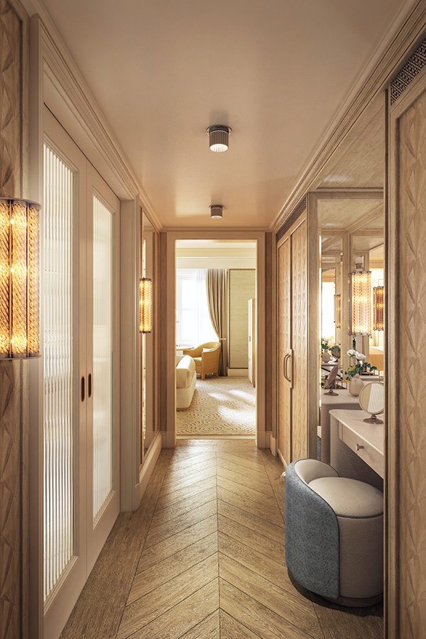 Corridor in the bedroom of The Surrey.