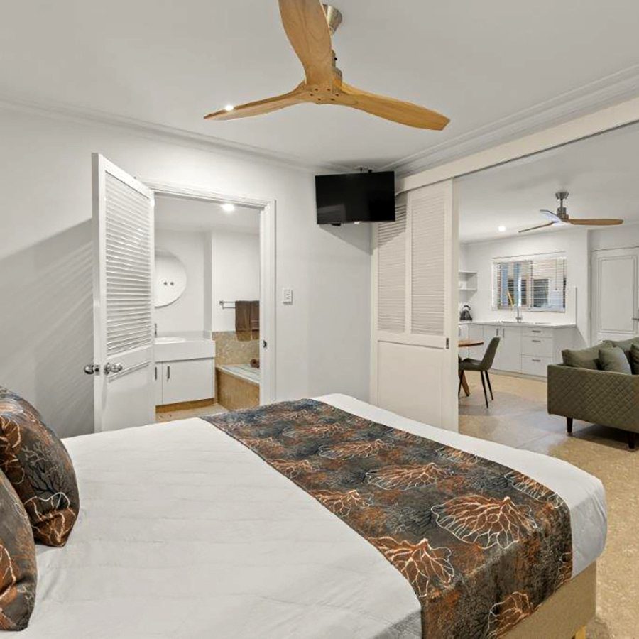 Bedroom at Moonlight Bay Suites