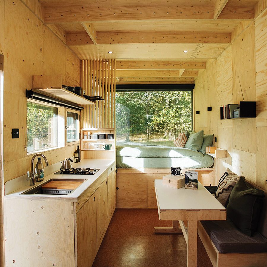 Kitchen of an Unplugged cabin