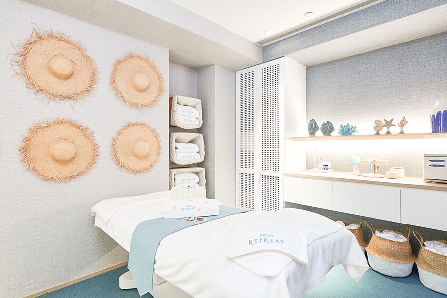 Interior of treatment room at Skin Retreat