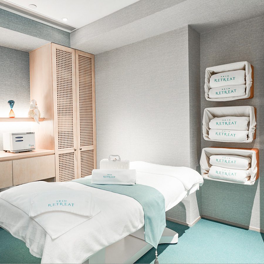 Interior of treatment room at Skin Retreat