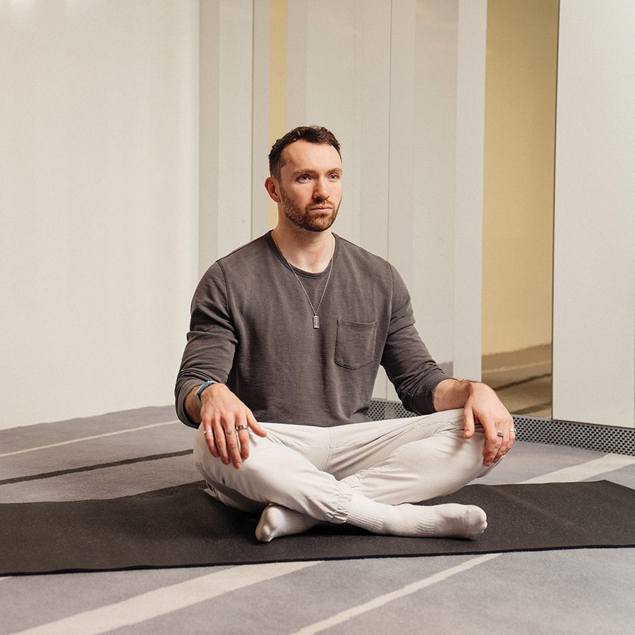 Man doing yoga 