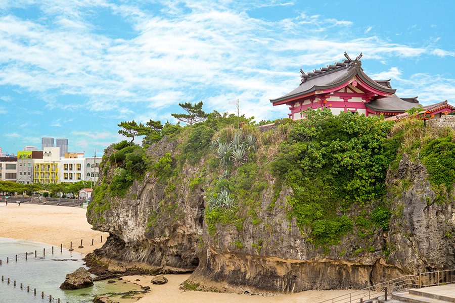 Landscape of Naminoue Shrine in okinawa
