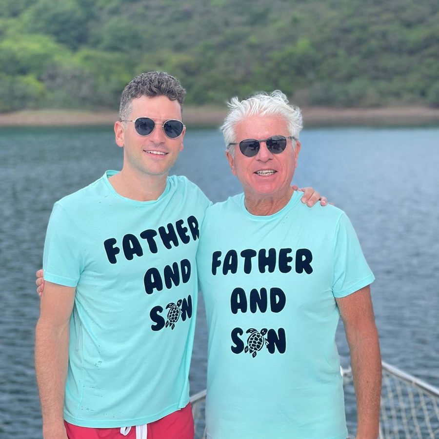 Daniel and Danny wear the same blue shirt