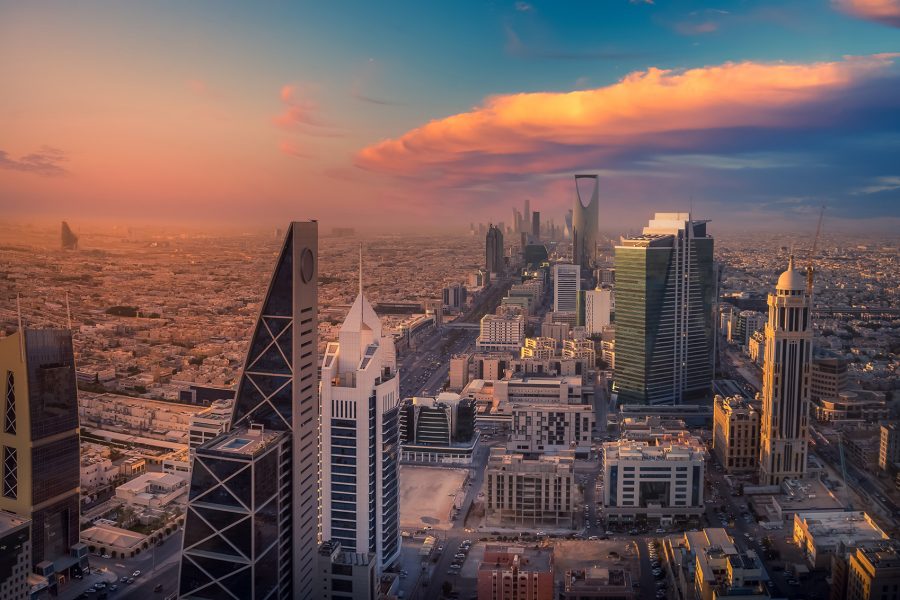 Panoramic view of Riyadh Landmarks.