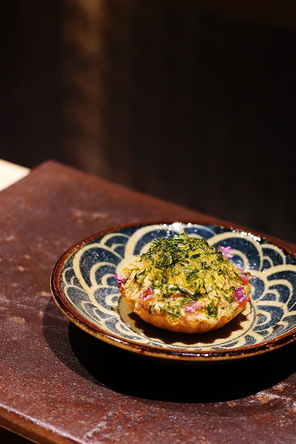 A dish of seaweed.