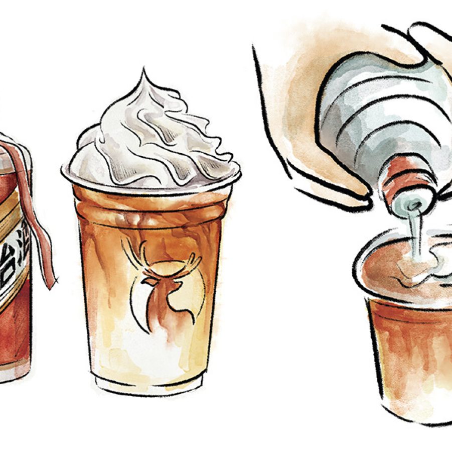 Moutai Latte illustration