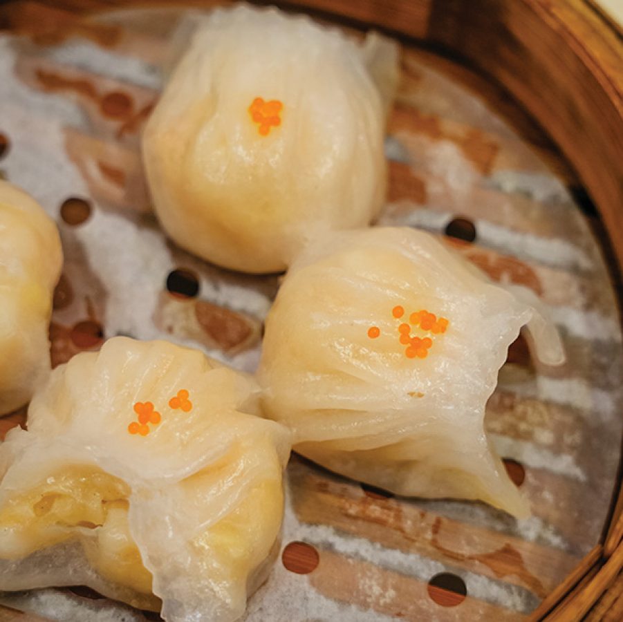 Shrimp dumplings (har gow) at Nan Yuan