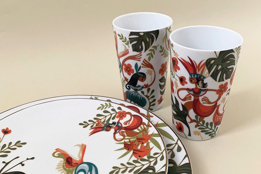 Adventurous Dayak's mug set