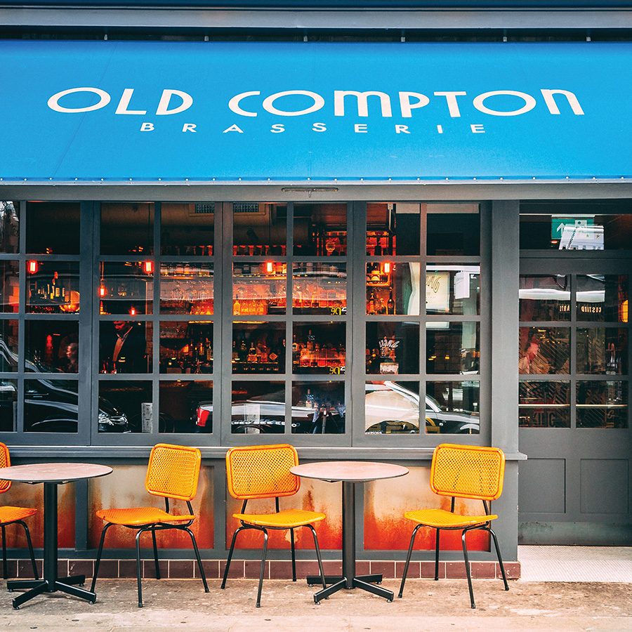 Exterior of Old Compton Brasserie