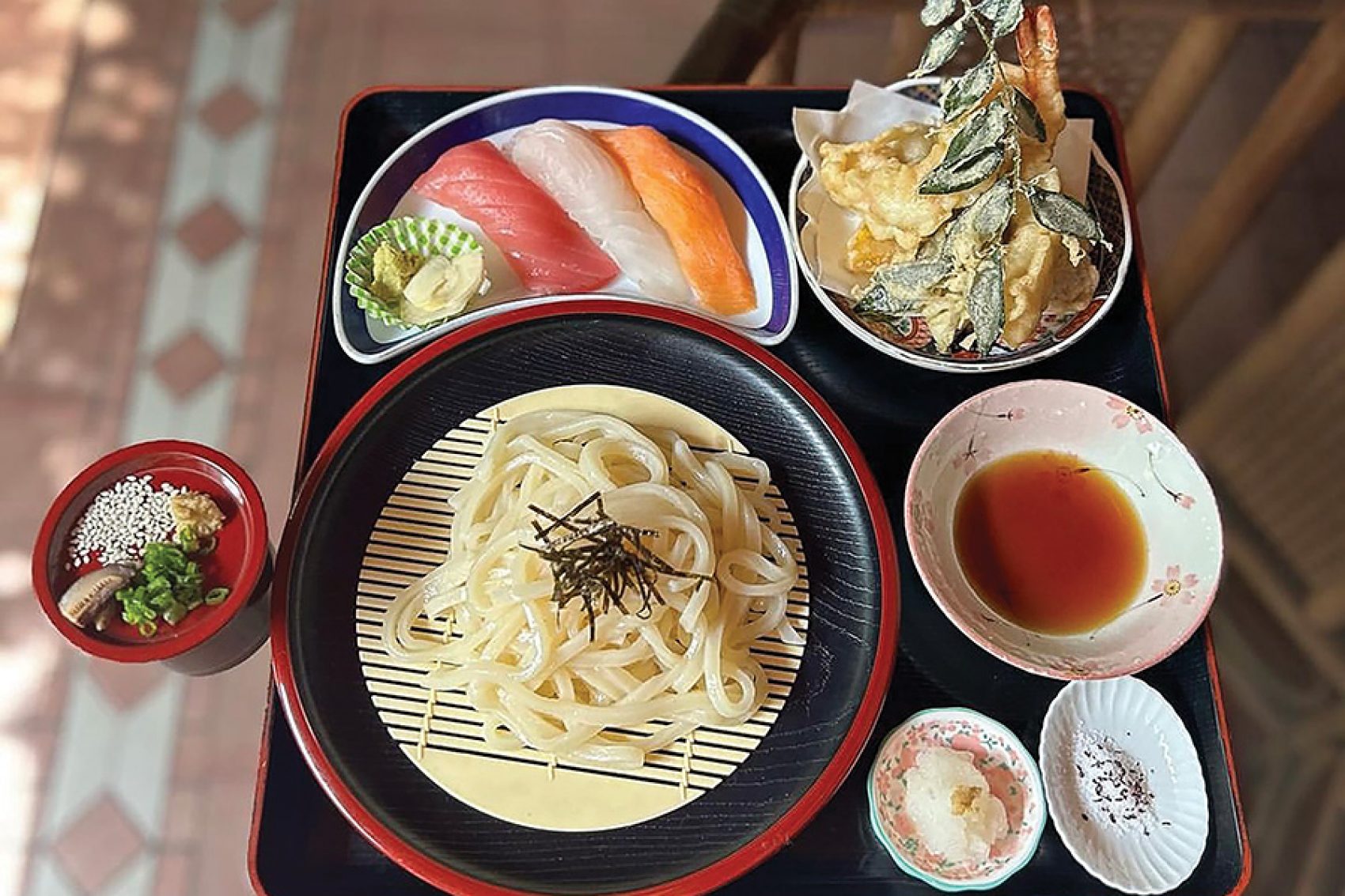 Homestyle udon set at Cafe Japan