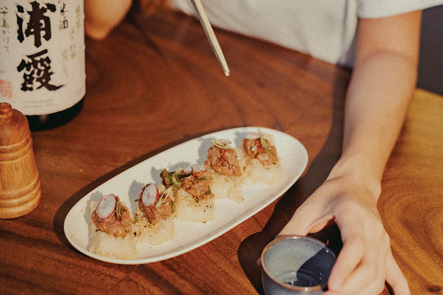 Japanese food at Tabe