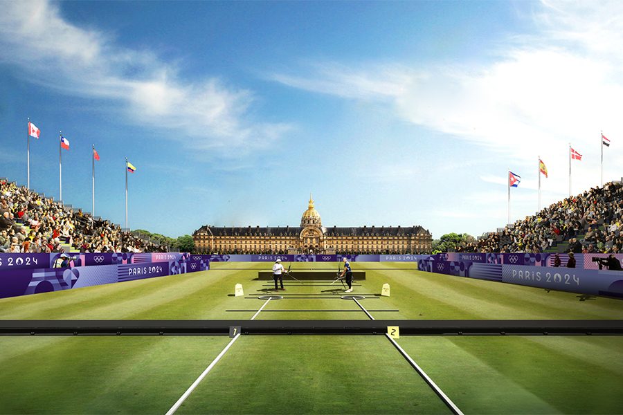 The Esplanade des Invalides, archery