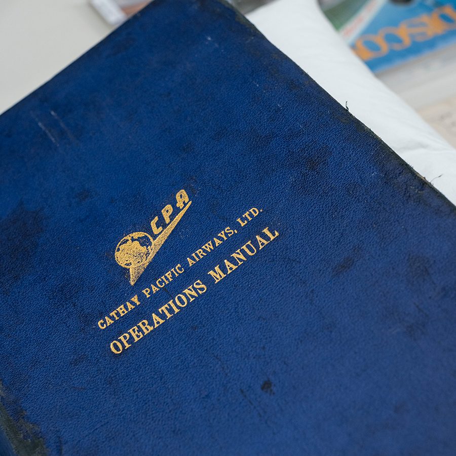 A close up of a blue book