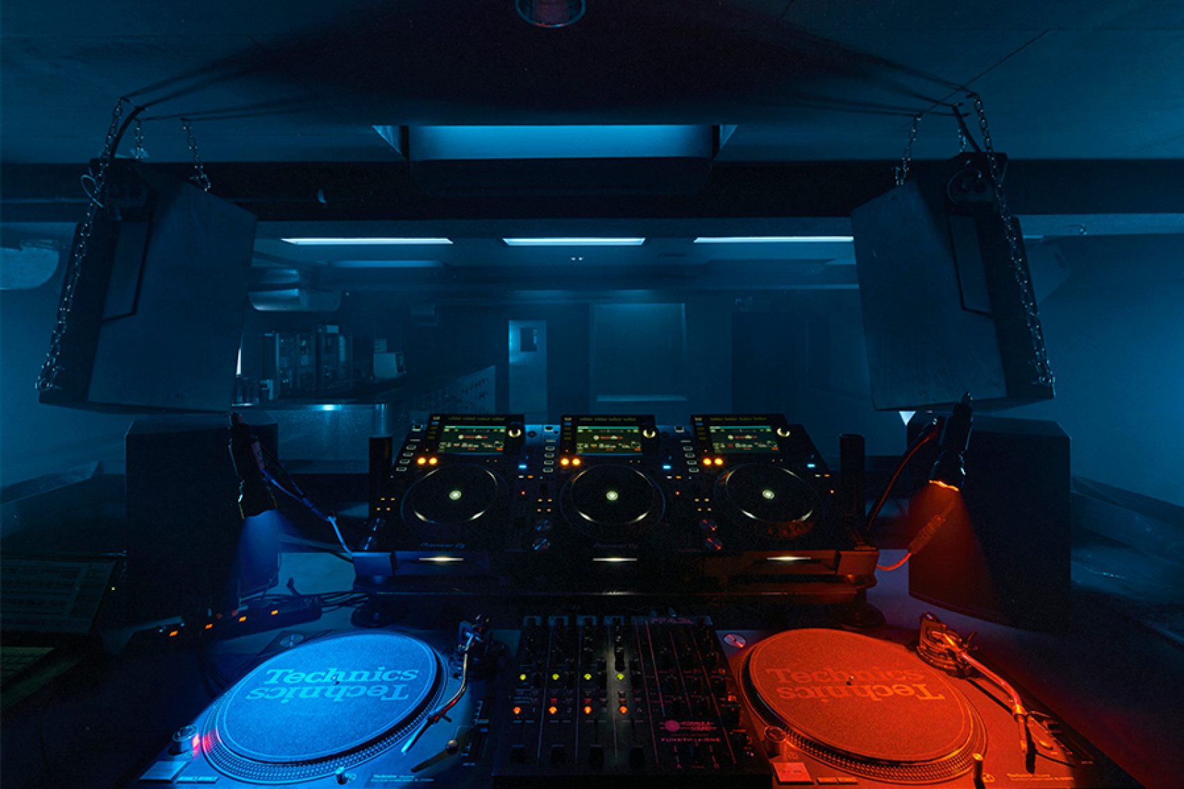 DJ booth at Minh