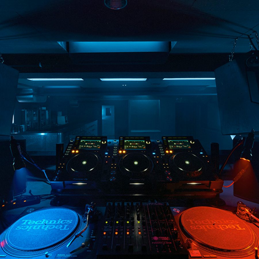 DJ booth at Minh