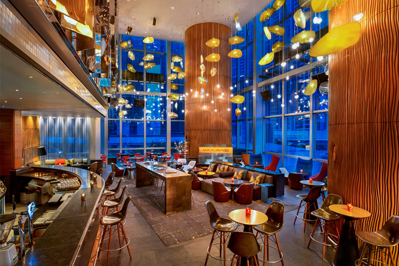 Interior of Woobar at W Hotel