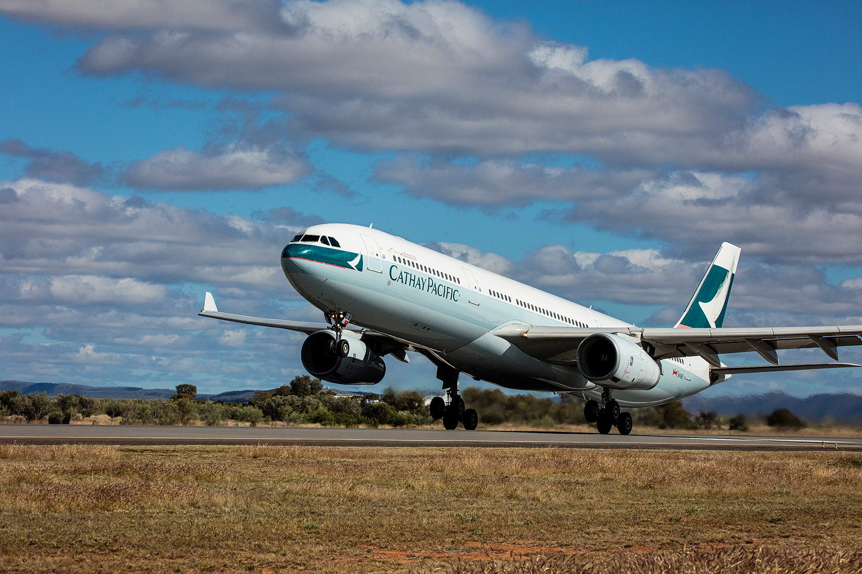 Cathay Airplane is getting ready to fly