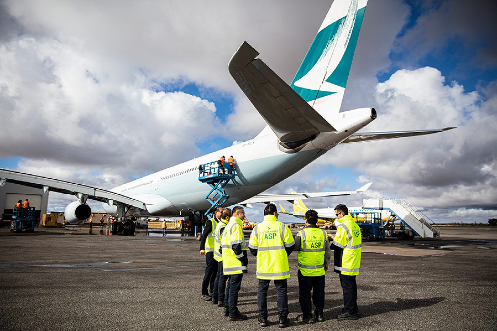 A lot of staff are discussing it on the airfield.