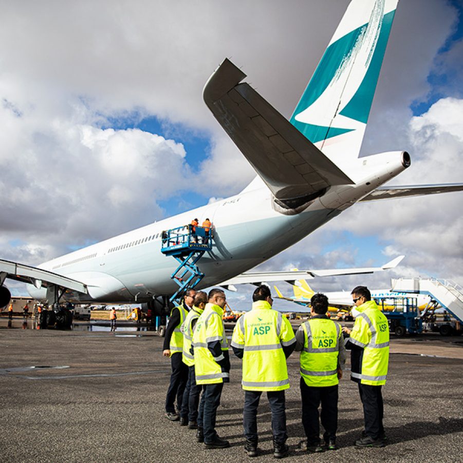 A lot of staff are discussing it on the airfield.