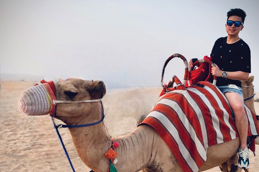 Johnno camel ride
