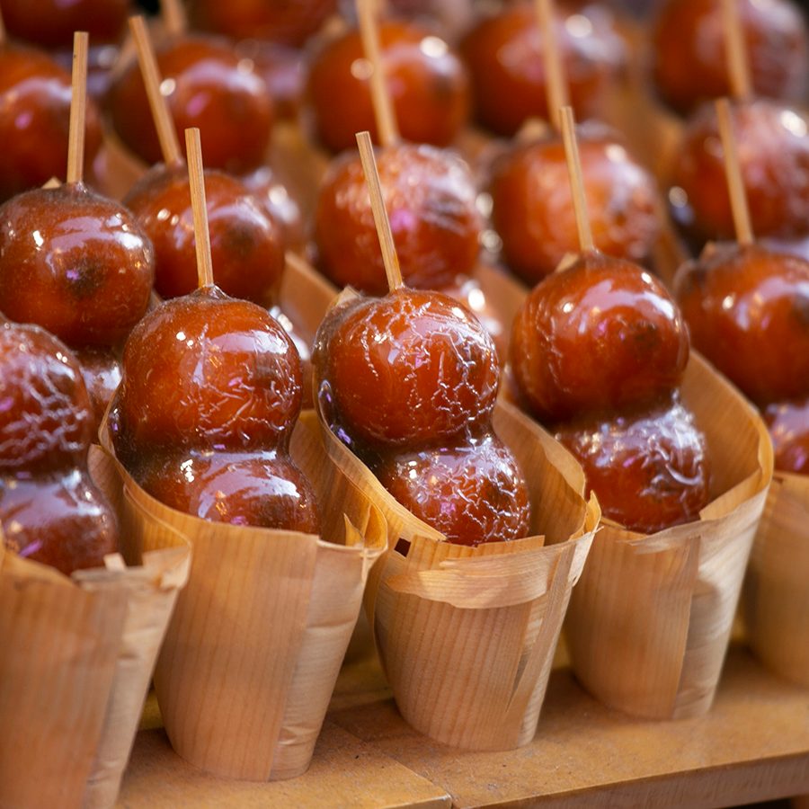 Japanese Rice Dumplings with Sweet Soy Glaze