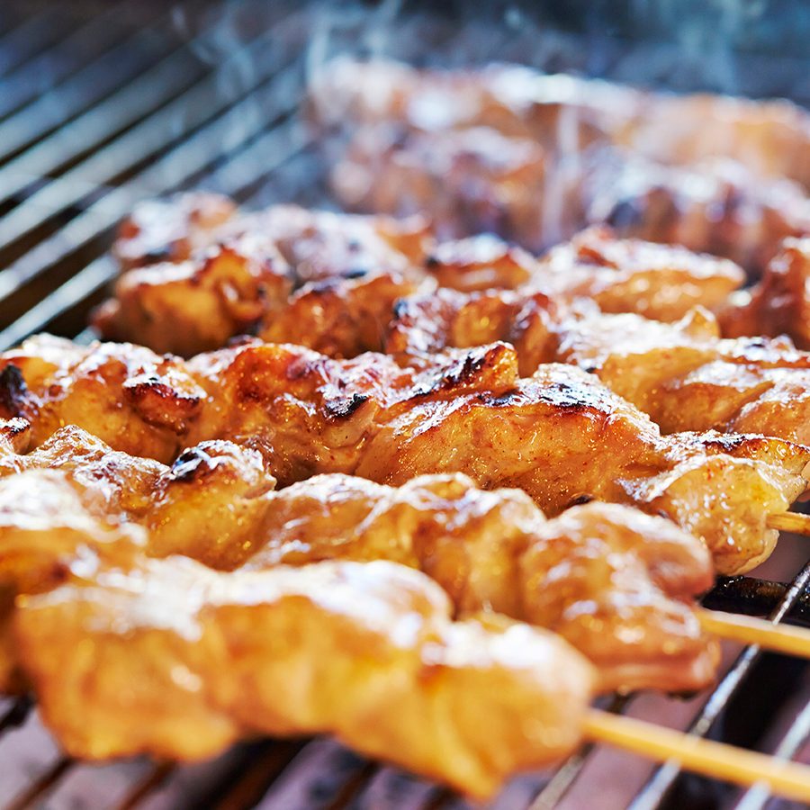 A photo of Yakitori chicken meat