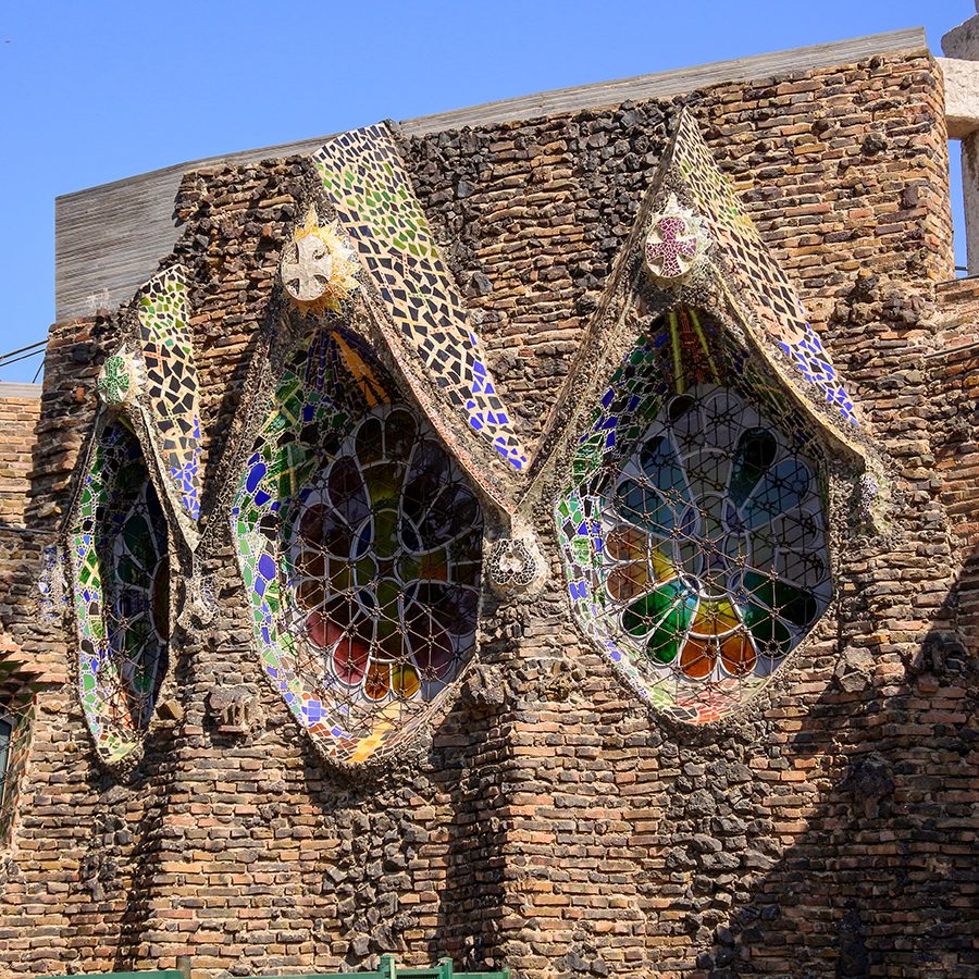 Interior of the Church of Colonia Guell