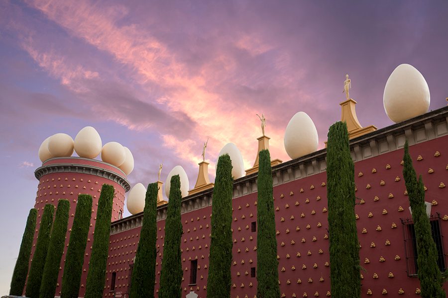 Dali Museum Figueres under the purple sky