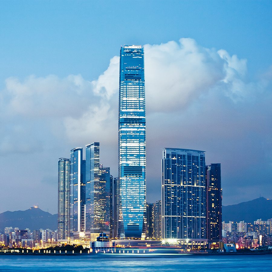 A photo of ICC in West Kowloon