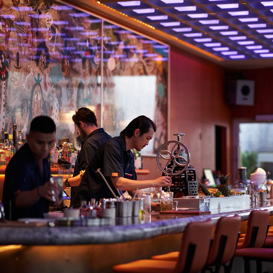 Interior view of Sky High Bar