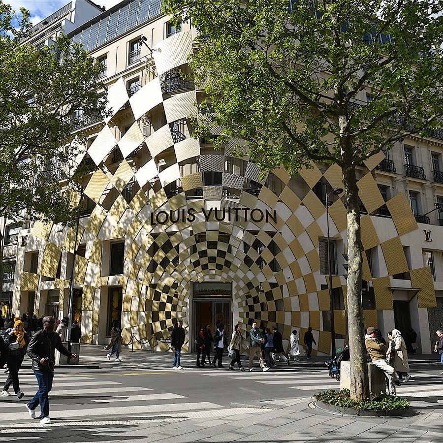 A photo of Louis Vuitton Champs elysees store in Paris, France