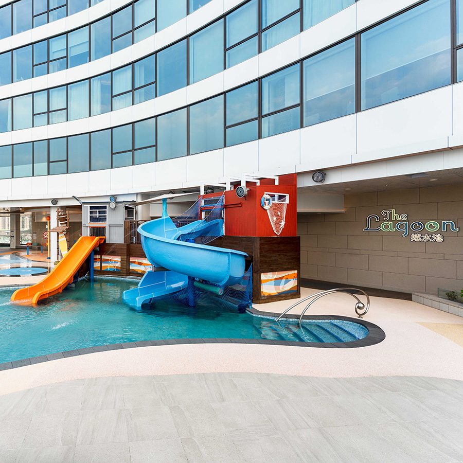 A kids playground at The Fullerton Ocean Park Hotel