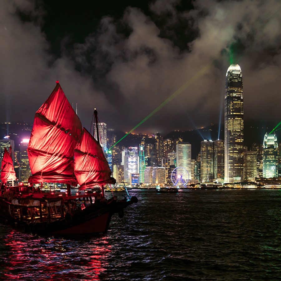 Hong Kong night view