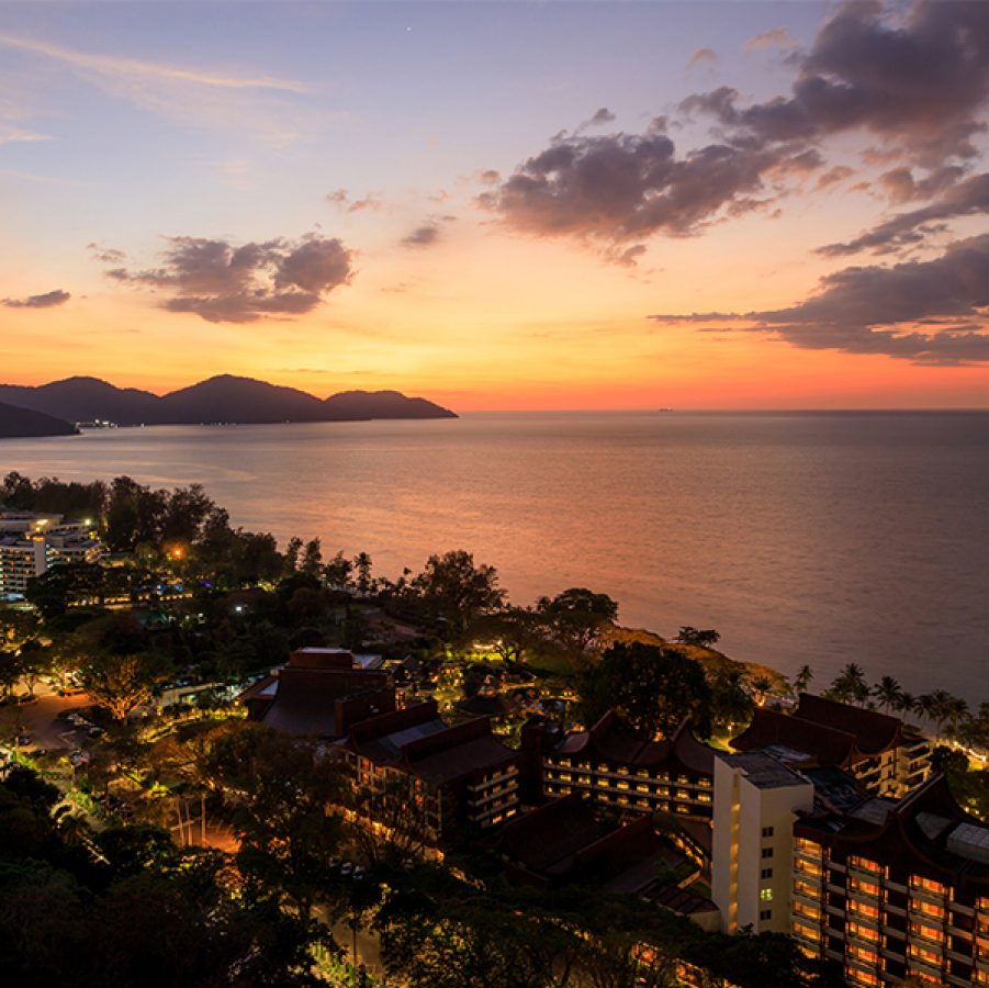 Sunset over Batu Ferringhi Beach