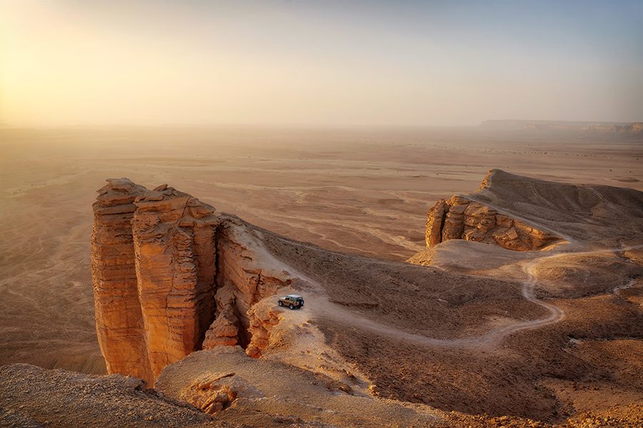 A photo of the Edge of the World in Saudi Arabia