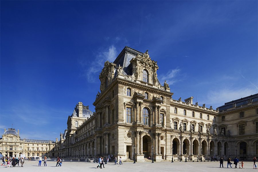 A photo of The Louvre Palace in Paris, France during the day