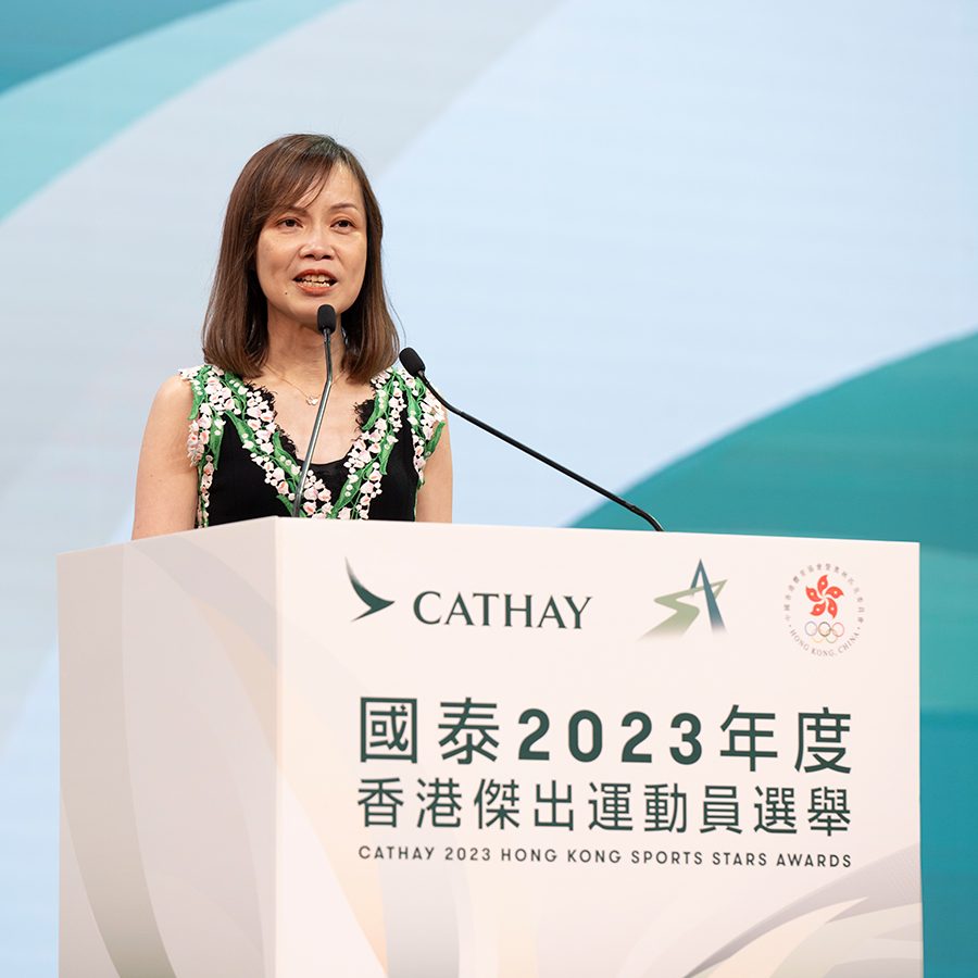 Lavinia Lau is speaking