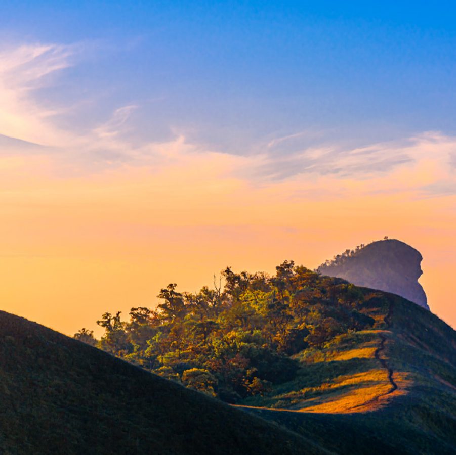 Mountains at sunset