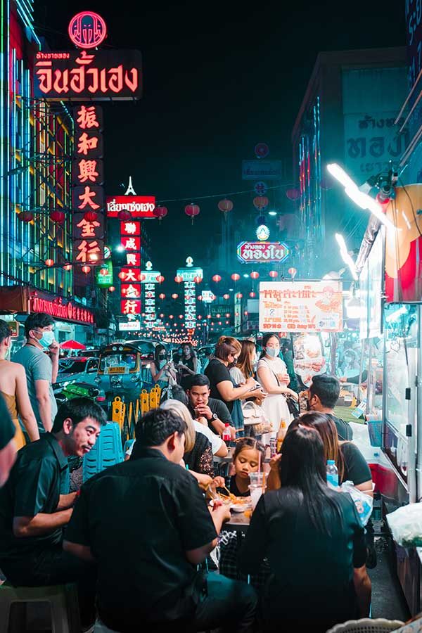 road side food stall in Bangkok