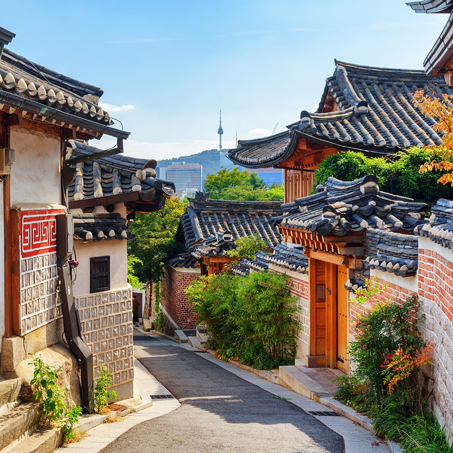 Village-like street in Seoul