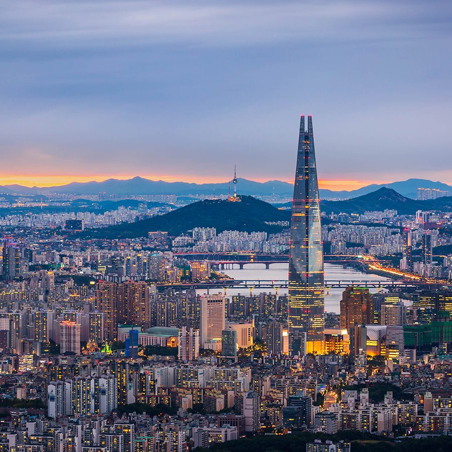 Aerial view in Seoul