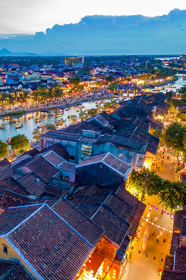 Aerial view of Hoi An