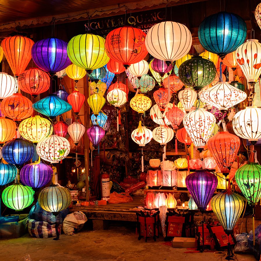 Lanterns displayed in Hoi An