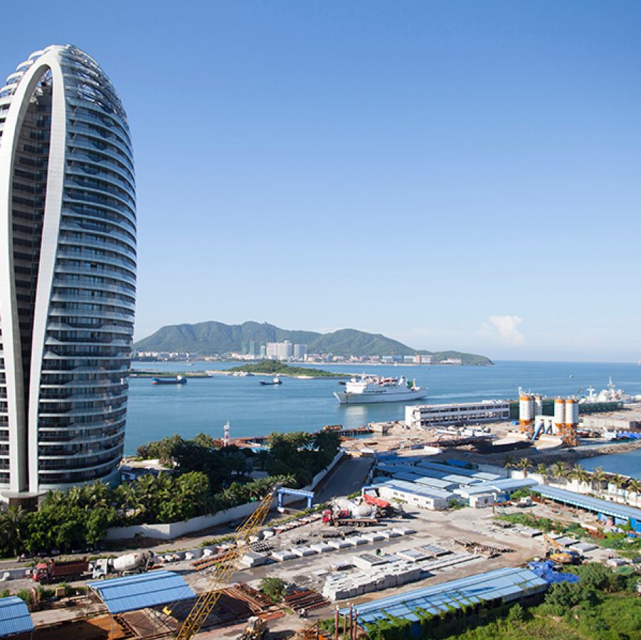 Seaside building in Sanya