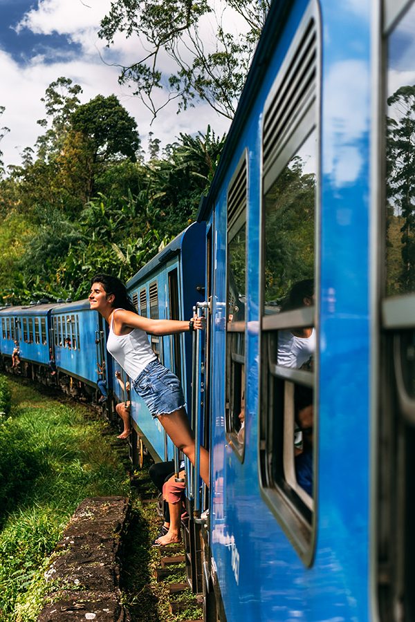 Train ride in Sri Lanka