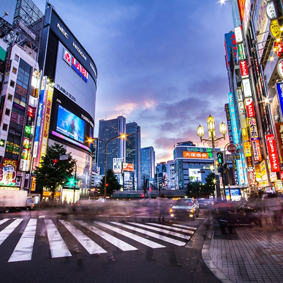 Zebra crossing in Tokyo