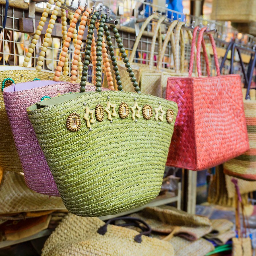 Bags sold in Chatuchak Market, Bangkok 