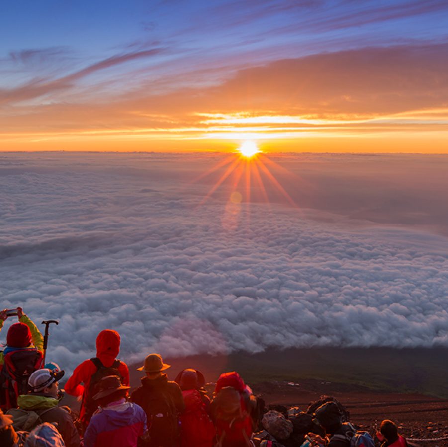 Sunrise in Mount Fuji, Japan