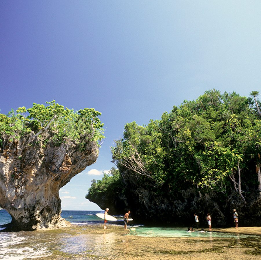 Special rock formations in Siargao, Philippines 